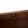 Contemporary Sideboard Storage Cabinet TV Stand With Wave Pattern - Walnut - Image 13