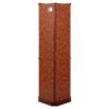 6 Shelf Lighted Corner Curio Cabinet With Adjustable Tempered Glass Shelves And Mirror Back (E26 Light Bulb Not Included) - Cherry - Image 10