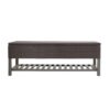 Regent - Storage Bench With Metal Rack - Brown Multi - Image 5