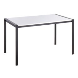 Fuji - Contemporary Dining Table - Black / White