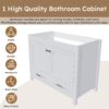 42" Bathroom Vanity Base With Doors And Drawer - White - Image 5