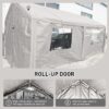 Carport, 10x20 Heavy Duty Portable Carport Garage Tent For Outdoor Storage Shelter - White - Image 6