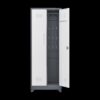 Metal Storage Cabinets, Cleaning Tool Cabinet With Locking Door, Tall Broom Tool Organizer And Storage, Large Storage Cabinet For Kitchen - Gray / White - Image 14