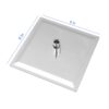 Elegant 8" Square Rainfall Shower Head, Wall / Ceiling Mounted, Stainless Steel - Chrome - Image 3