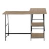 Computer Desk, Home Office, Corner, Storage Shelves, L-Shape, Work, Laptop, Contemporary, Modern - Taupe - Image 2