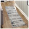 Geometrix - 2'7" X 9'10" Area Rug Runner Geometric 3D Effect - Ivory / Gray - Image 6