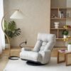 Adjustable Head And Waist Game Chair, Lounge Chair 360 Degree Rotatable - Gray - Image 2
