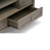 Warm Shaker - TV Media Stand Handcrafted - Distressed Gray - Image 5