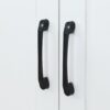 3 Door Storage Wardrobe For Dedroom With Shelves And 2 Drawers, Side Storage Shelves - White - Image 8