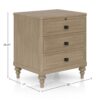 3 Drawer Nightstand - Sand - Image 9