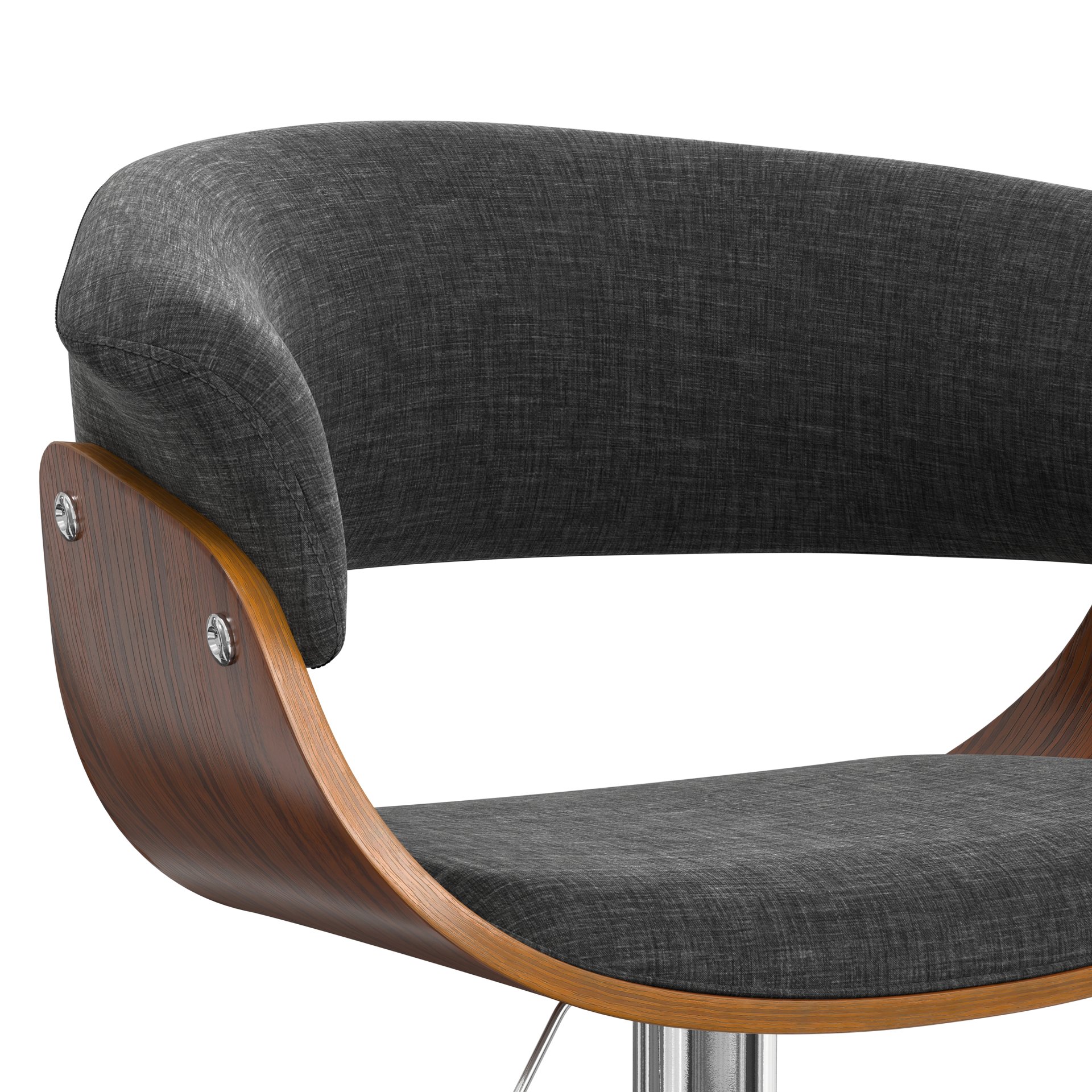 Sheldon - Adjustable Swivel Bar Stool - Charcoal Gray - Image 4