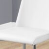 Dining Chair, Side, Upholstered For Dining Room, Contemporary (Set of 2) - White - Image 3