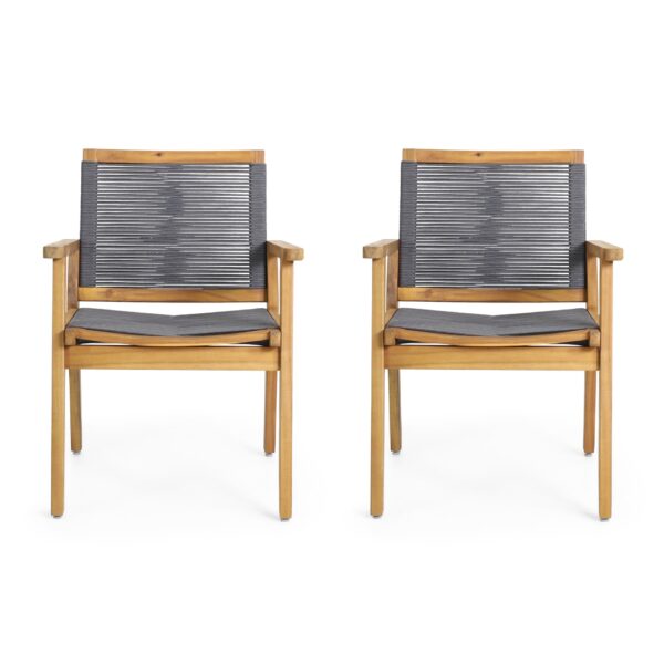 Outdoor Dining Chair (Set of 2) - Dark Gray