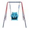 Xiunan Leisure - 2 In 1 Baby Swing Set Safe Playground Accessory - Blue / Red - Image 10