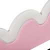 Twin Extending Daybed With LED Lights, Modern Upholstered Princess Daybed With Crown Headboard - White - Image 14