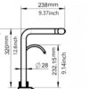 30" Kitchen Sink Waterfall Single Bowl Ledge Workstation With Smart LED Faucet, 16 Gauge T304 - Brushed Nickel - Image 13
