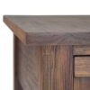 Monroe - Narrow Side Table - Distressed Charcoal Brown - Image 2