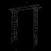 Metal Garden Arch Climbing Plants Support Rose Arch Outdoor - Black - Image 11