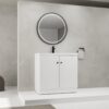 Modern Bathroom Vanity With Resin Sink & Soft Close Cabinet Doors, Durable - White - Image 4