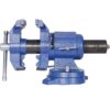 Heavy Duty 5" Multi Jaw Rotating Bench Vise With 360 Degree Swivel Base And Head - Blue - Image 2