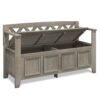 Amherst - Entryway Storage Bench - Distressed Gray - Image 3