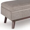 Owen - Small Rectangular Storage Ottoman - Distressed Gray Taupe - Image 5