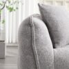 Soft Beanbag Chair With High Resilience Foam Core For Two People - Gray - Image 9