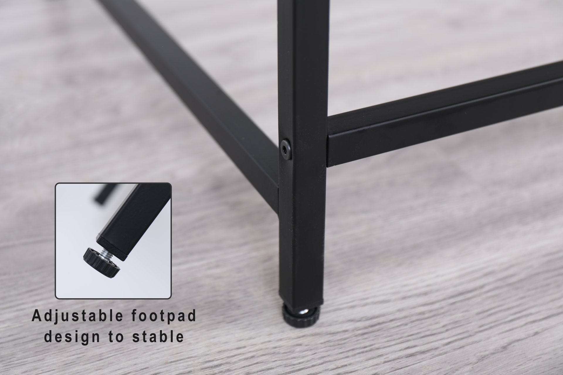 Console Table Narrow Modern Entryway Table Small Behind Couch Table Skinny Sofa Table Hallway Table For Living Room - Black - Image 2