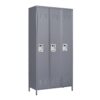 3 Door Lockers With Lock For Home, Gym, Office, School, And Garage - Gray - Image 13