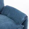 Oversized Reading Armchair With Thick Cushions, High Back Support - Blue - Image 13
