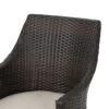 Hillhurst - Stylish Outdoor Chair Set With Cushions Rattan And Metal - Brown - Image 12