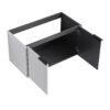 Contemporary Wall Mounted Bathroom Vanity With Resin Sink & Soft Close Doors - White - Image 19