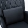 Rocking Chair, Glider Chair, Rocking Accent Chair With Lumbar Pillow And Ottoman For Living Room - Black - Image 17