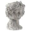 Cement Bust Wall Planter Indoor Outdoor Home Garden Decor, 8 - Gray - Image 3