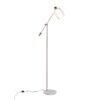 Marcel - Contemporary / Glam Floor Lamp - Nickel / Clear / Frosted - Image 2