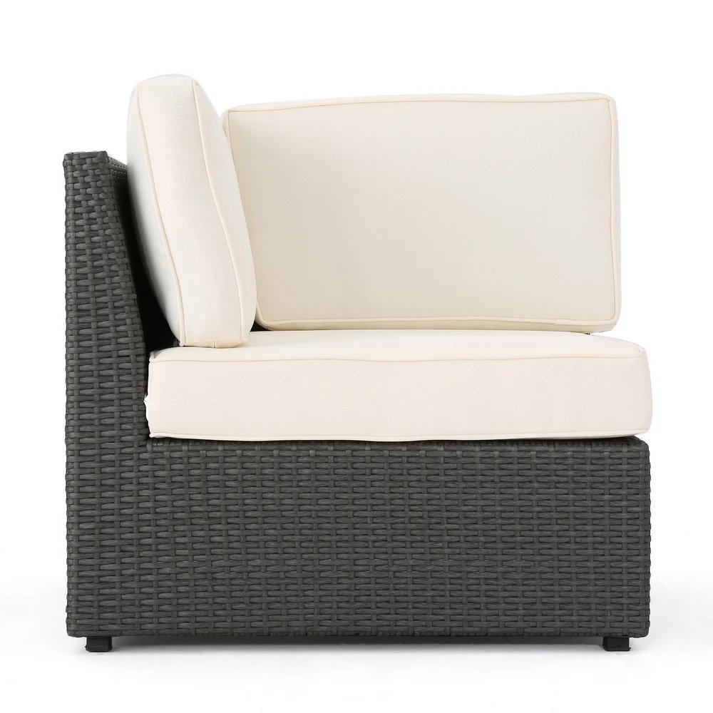 Santa Cruz - Outdoor 8 Piece Sectional Set - Dark Brown - Image 7