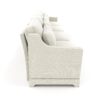 Elegant Four Seater Chenille Sofa With Lumbar Pillow Ergonomic Design Frame - Beige - Image 24