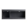Contemporary 48" Wall Mounted Bathroom Vanity With 3 Soft Close Doors - Khaki - Image 9
