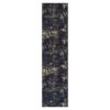 Maval - 2'6'' X 10' Washable Runner Rug - Black / Gold - Image 10