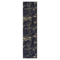 Maval - 2'6'' X 10' Washable Runner Rug - Black / Gold