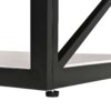 Industrial Style Coffee Table For Bedroom & Living Room With Tempered Glass & Wood Grain - Wood - Image 10