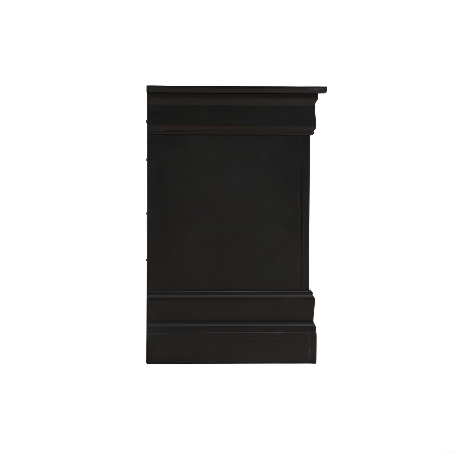 Louis Phillipe - Elegant Nightstand - Black - Image 4