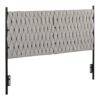 Braided Matisse - Queen Size Headboard - Black / Cream - Image 3