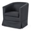 27.36" Wide Swivel Chair - Black - Image 6