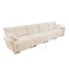 Modern 4 Seater Sofa Frame, Premium, High Resilience Cushions - White - Image 18