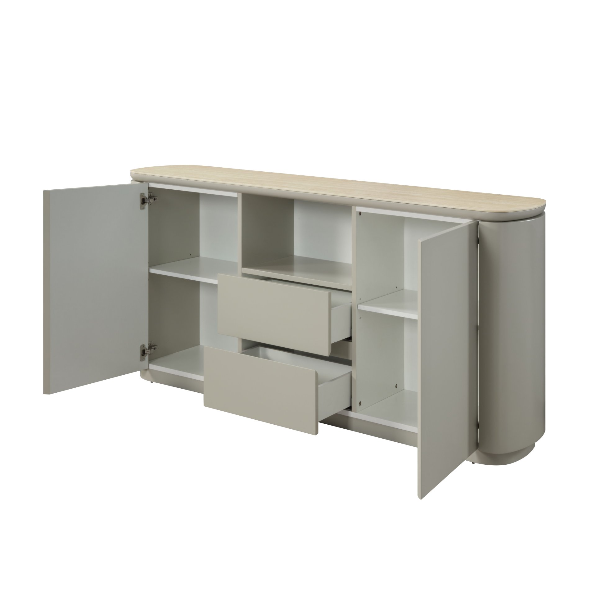 Ingram - Ceramic Top Server - Light Gray - Image 5