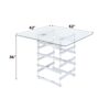 Nadie - Clear Glass Top Counter Height Table - Chrome - Image 6
