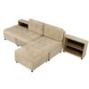 Versatile Sofa Bed Modular Sofa Free Combined Sofa With 2 Storage Racks - Brown - Image 16