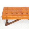 Mia - Bench With Buttons - Brown / Rustic - Image 8