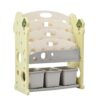Kids Bookshelf Toy Storage Organizer With 17 Bins And 5 Bookshelves, Multi-Functional Nursery Organizer Kids Furniture Set Toy Storage Cabinet Unit With HDPE SheLF And Bins - Light Green - Image 23